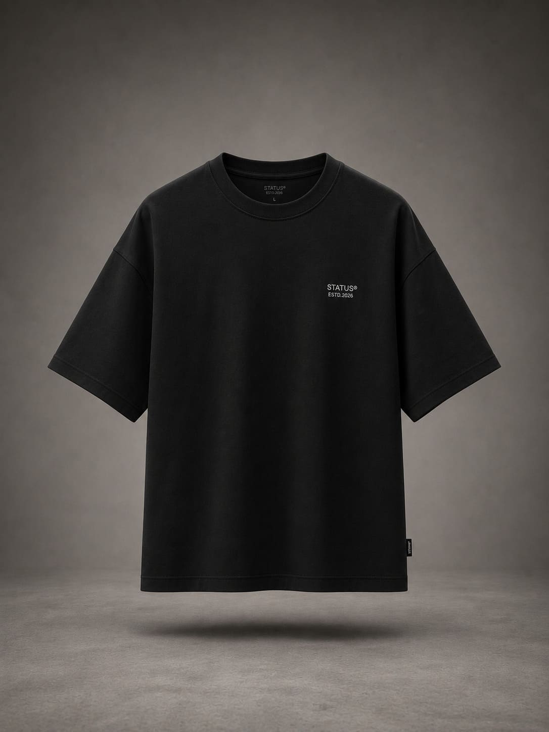 STATUS TEE 01 — VINTAGE BLACK